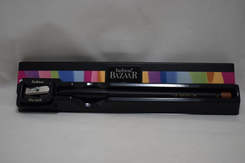 FASHION BAZAAR LIP PENCIL + PENCIL SHARPENER / Μολύβι Χειλιών + Ξύστρα Μολυβιών, σε Απόχρωση (NATURAL - ΦΥΣΙΚΟ) 1.6 g.