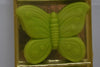 WOLFF GIFT BOX (COUNTRY FAIR) SOAP BUTTERFLY SCENTED COLOR GREEN 4 PCS (VERSION 1981) / Συσκευασία Δώρου (Υπαίθρια Γιορτή) από Αρωματισμένα Σαπούνια - 4 Τεμάχια - σε σχήμα Πεταλούδας, Χρώματος Πράσινου, 137 gr 4.5 OZ.