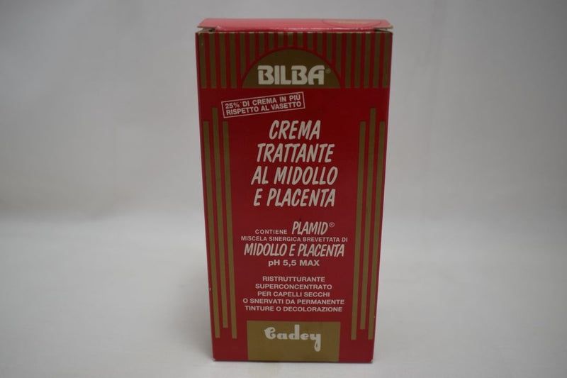 BILBA / CADEY CREMA TRATTANTE AL MIDOLO E PLACENTA / ΚΡΕΜΑ ΠΕΡΙΠΟΙΗΣΗΣ ΜΑΛΛΙΩΝ ΜΕ ΜΕΔΟΥΛΙ ΚΑΙ ΠΛΑΚΟΥΝΤΑ ΓΙΑ ΜΑΛΛΙΑ ΤΑΛΑΙΠΩΡΗΜΕΝΑ 125 ml 4.2 FL.OZ.