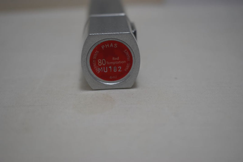 PHAS HYPOALLERGĖNIQUE ROUGE INTENSE - LIP COMFORT (80 - RED TEMPTATION) / Κραγιόν έντονο, σε Απόχρωση (80 - Κόκκινος Πειρασμός), με Άνεση μεγάλης Διάρκειας στα Χείλη, 4 ml.