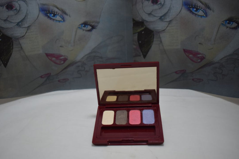 SEVENTEEN 17 COSMETICS CAKE EYE SHADOW 4 COLOUR SET   (PALETTES No 17 - SPLENDOUR) / Συμπαγής Τετραπλή Σκιά Ματιών -  (COLLECTION 17) -  Σε Απόχρωση (Σομόν - Καφέ - Φούξια - Λιλά) 8 g.
