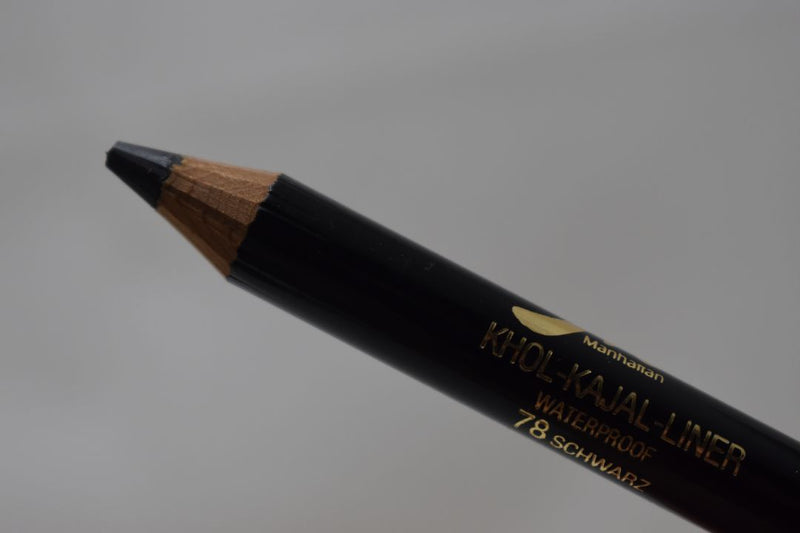 MANHATTAN COSMETICS BIG KHOL-KAJAL- LINER (PENCIL) WATERPROOF / Μολύβι Ματιών Καζάλ, Χονδρό, Αδιάβροχο, σε Απόχρωση (No 78 - SCWARZ - Μαύρο).