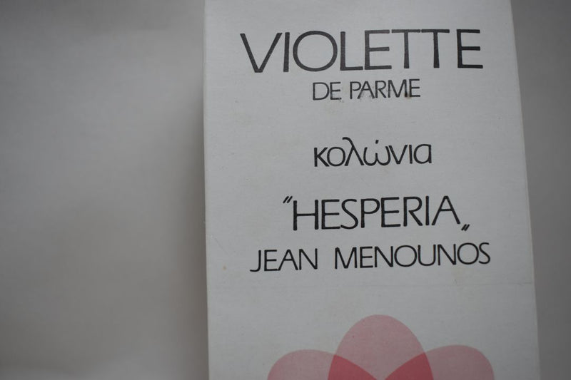 "HESPERIA" - JEAN MENOUNOS VIOLETTE DE PARME (VERSION 1977) COLOGNE POUR FEMME / FOR WOMEN 100 ml 3.4 FL.OZ.