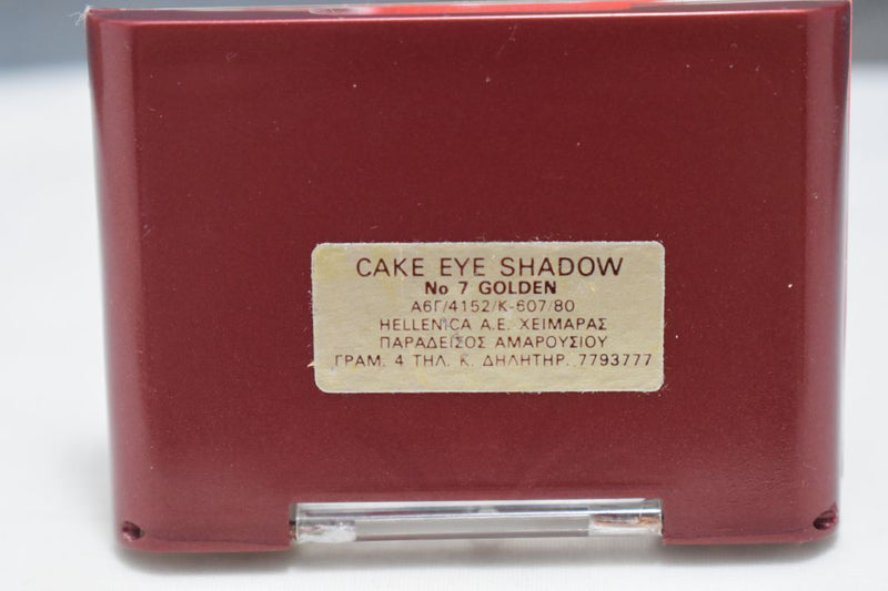 SEVENTEEN 17 COSMETICS CAKE EYE SHADOW SINGLE (No 7 - GOLDEN) / Συμπαγής Σκιά Ματιών -  (COLLECTION 7) -  Σε Απόχρωση (Χρυσαφί) 4 g.