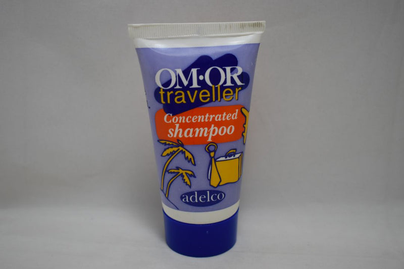 OM-OR traveller (adelco)  concentrated Shampoo for all hair types / Σαμπουάν για όλους τους τύπους μαλλιών (VERSION 1984) 75 ml 2.5 FL.OZ.