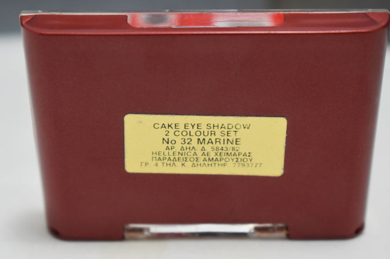SEVENTEEN 17 COSMETICS CAKE EYE SHADOW 2 COLOUR SET (SET No 32 MARINE) / Συμπαγής Διπλή Σκιά Ματιών -  (COLLECTION 32) -  Σε Απόχρωση (Ροζ Απαλό - Μπλε Βαθύ) - Χωρίς Κουτί 4 g.