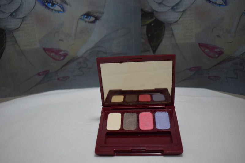 SEVENTEEN 17 COSMETICS CAKE EYE SHADOW 4 COLOUR SET   (PALETTES No 17 - SPLENDOUR) / Συμπαγής Τετραπλή Σκιά Ματιών -  (COLLECTION 17) -  Σε Απόχρωση (Σομόν - Καφέ - Φούξια - Λιλά) 8 g.