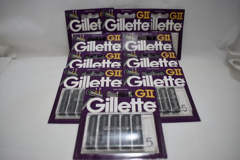 Gillette GII / TRAC II ORIGINAL (VERSION 1972) RAZOR BLADE REFILLS, 5 CARTRIDGES (1 PACK) Χ 10 pieces (PACK)