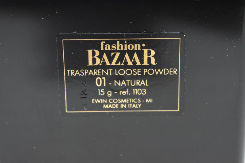 FASHION BAZAAR TRANSPARENT LOOSE POWDER / Διάφανη Πούδρα σε μορφή Σκόνης σε Απόχρωση (NATURAL - ΦΥΣΙΚΟ) 15 g.