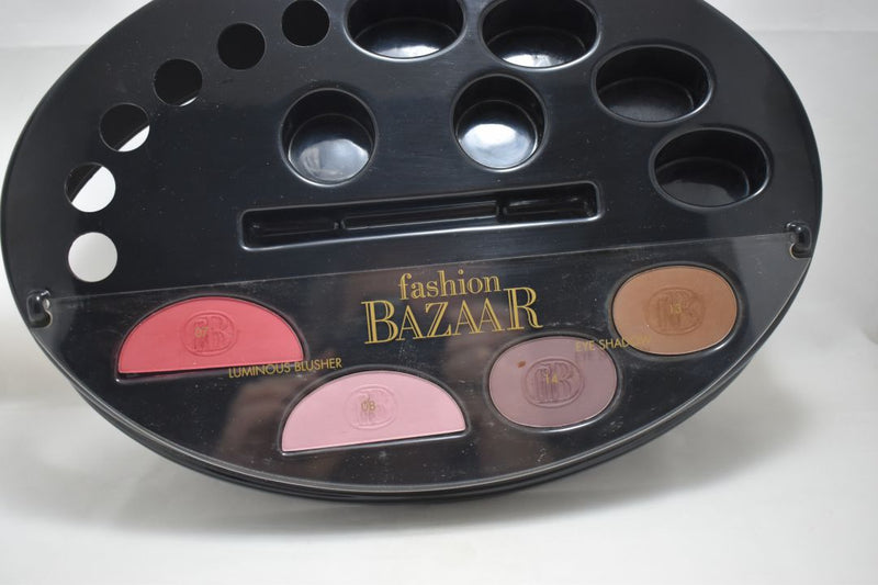 FASHION BAZAAR  KIT MAKE-UP 2 EYE SHADOW (13-HOT BROWN + 14-FALL PLUM) + 2 LUMINOUS BLUSH (07-PURPLE BERRY + 08-PINK PERLAIT / 2 ΣΚΙΕΣ ΜΑΤΙΩΝ Σε απόχρωση (Καυτό Καφέ + Φθινοπωρινό Δαμασκηνί) 6 g + 2 ΦΩΤΕΙΝΑ ΡΟΥΖ (Μωβ Μούρου + Ροζ Περλέ) 8 g - Tester.
