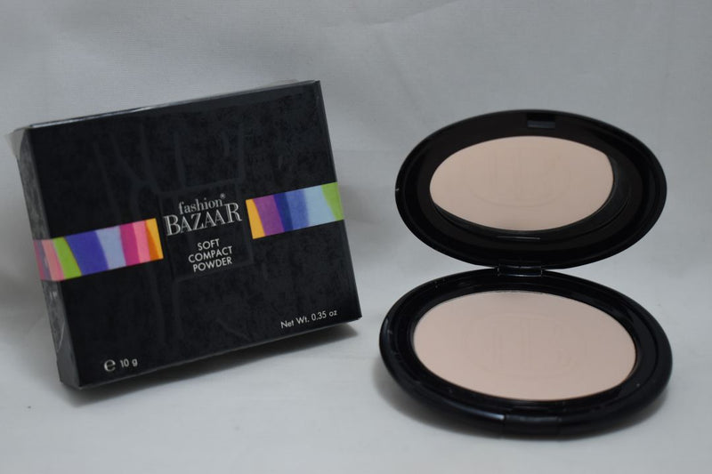 FASHION BAZAAR SOFT COMPACT POWDER / Μαλακή Συμπαγής Σκόνη σε Απόχρωση (IVORY BEIGE - Ιβουάρ Μπεζ) 10 g.