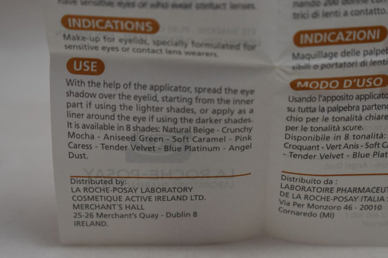 LA ROCHE-POSAY LABORATOIRE PHARMACEUTIQUE FARD À PAUPIÈRES MONO / SINGLE EYE SHADOW / ΜΟΝΗ ΣΚΙΑ ΜΑΤΙΩΝ σε Απόχρωση (Beige Peau - Μπεζ Ανοικτό) SECURITE OPHTALMOLOGIQUE.