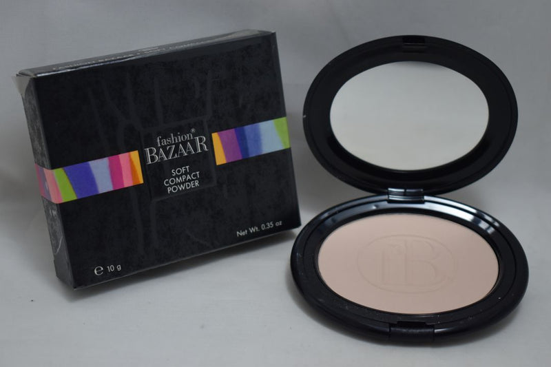 FASHION BAZAAR SOFT COMPACT POWDER / Μαλακή Συμπαγής Σκόνη σε Απόχρωση (IVORY BEIGE - Ιβουάρ Μπεζ) 10 g.