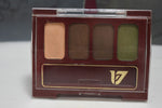 SEVENTEEN 17 COSMETICS CAKE EYE SHADOW 4 COLOUR SET   (PALETTES No 02 -  BROWNS) / Συμπαγής Τετραπλή Σκιά Ματιών -  (COLLECTION 02) -  Σε Απόχρωση (Σομόν - Καφέ Σκούρο - Πράσινο Βαθύ - Πράσινο της Ελιάς) 8 g.