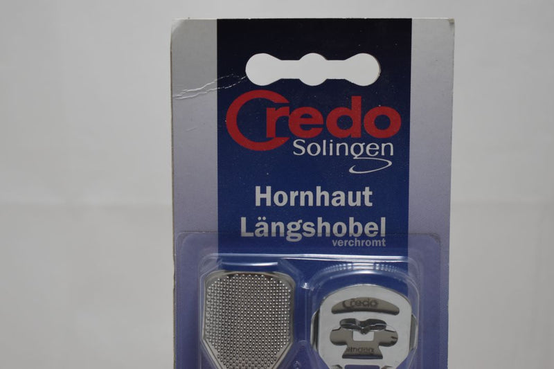 CREDO SOLINGEN SAFETY CALLUS CUTTER, WITH ADDITIONAL REPLACEMENT RASP / ΑΤΣΑΛΙΝΟΣ  ΚΟΦΤΗΣ ΚΑΛΩΝ ΑΣΦΑΛΕΙΑΣ ΚΑΙ ΜΕ ΑΝΤΑΛΛΑΚΤΙΚΗ ΡΑΣΠΑ.