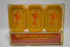 WOLFF GIFT BOX DESIGNER SERIES (COLOR YELLOW) FINE FRENCH MILLED SOAPS (VERSION 1981) / Συσκευασία Δώρου, Σχεδιαστική σειρά Χρώματος Κίτρινου, από Φίνα Αρωματισμένα και Αλεσμένα Γαλλικά σαπούνια 3 BARS 2.75 OZ. - TOTAL NET WT. 8.25 OZ (234g).