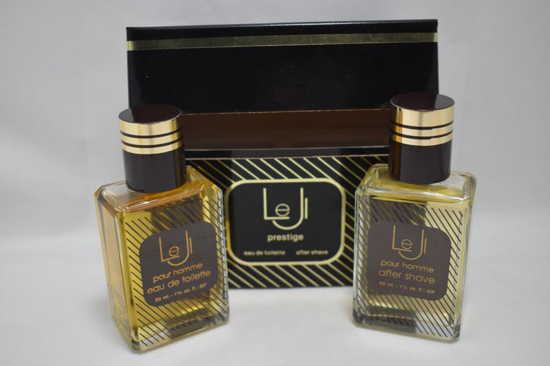 LE JI prestige (GIFT SET) - reb parfums intermational - (VERSION 1983) POUR HOMME / FOR MEN EAU DE TOILETTE 50 ml 1.7 FL.OZ. + AFTER SHAVE 50 ml 1.7 FL.OZ.