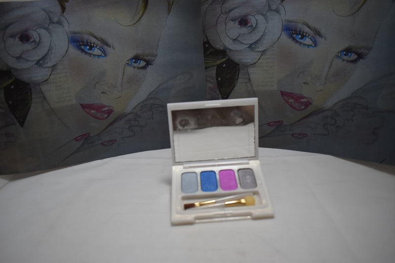 SEVENTEEN 17 COSMETICS CAKE EYESHADOW SUPER IRIDESCENT (PALETTE No 53 -  JASPER) / Συμπαγής Τετραπλή Σκιά Ματιών, Σούπερ Ιριδίζουσα -  (COLLECTION 53) -  Σε Απόχρωση (Γκρι Ανοικτό - Θαλασσί - Φούξια - Λαδί Ανοικτό) 8 g.