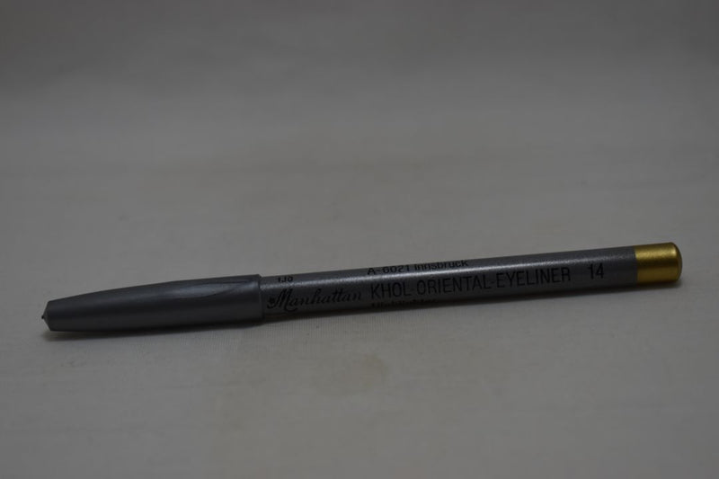 MANHATTAN COSMETICS Highlighter KHOL - ORIENTAL - EYE LINER (PENCIL) / Μολύβι Ματιών Καζάλ σε Απόχρωση (Νο 14 - Γκρι / Ασημί Μεταλλικό).