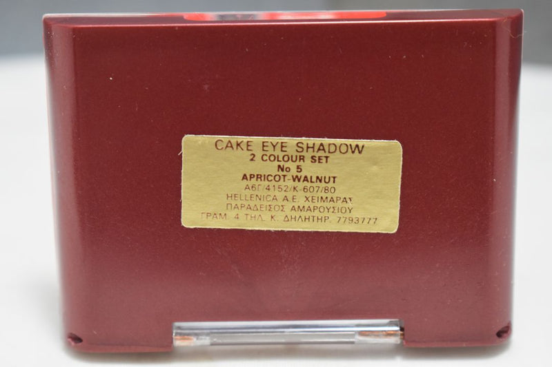 SEVENTEEN 17 COSMETICS CAKE EYE SHADOW DUO (No 5 APRICOT - WALNUT) / Συμπαγής Διπλή Σκιά Ματιών -  (COLLECTION 5) -  Σε Απόχρωση (Βερικοκκί - Καφέ της Καρυδιάς) 4 g.