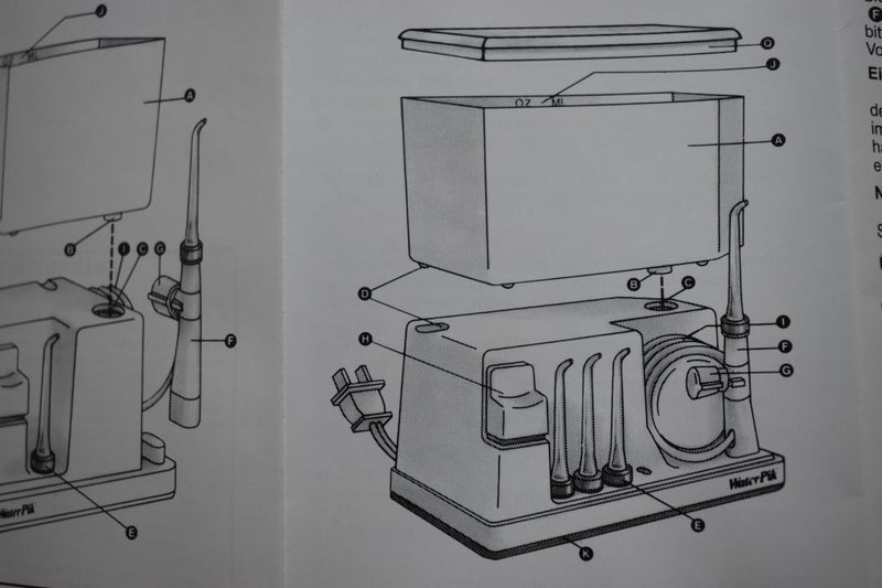 TELEDYNE WATER PIK (VERSION 1987) FAMILY DENTAL SYSTEM MODEL WP-30E- 40W / ΟΙΚΟΓΕΝΕΙΑΚΗ ΣΥΣΚΕΥΗ  ΟΔΟΝΤΙΑΤΡΙΚΗΣ ΦΡΟΝΤΙΔΑΣ ΚΑΙ ΣΤΟΜΑΤΙΚΗΣ ΥΓΙΕΙΝΗΣ.