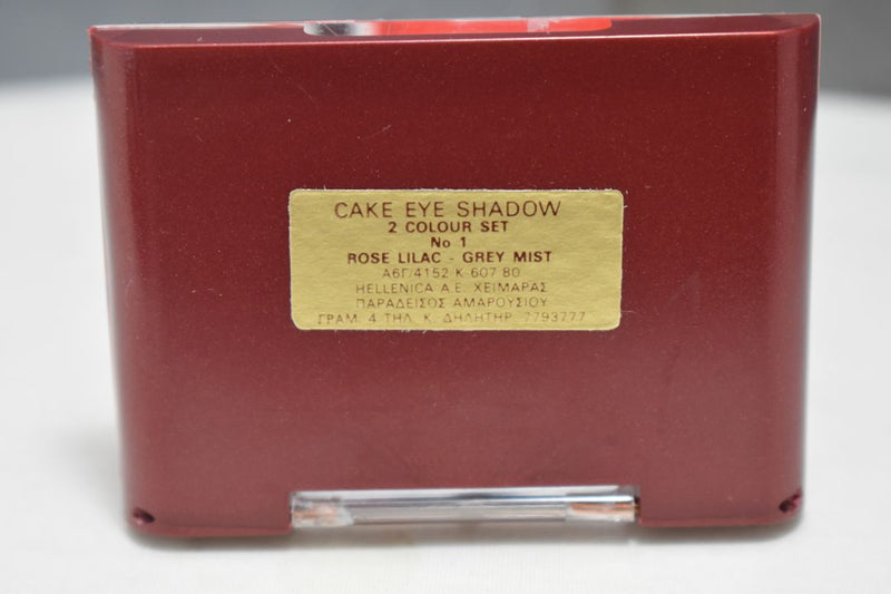SEVENTEEN 17 COSMETICS CAKE EYE SHADOW DUO (No 1 ROSE LILAC - GREY MIST) / Συμπαγής Διπλή Σκιά Ματιών -  (COLLECTION 1) -  Σε Απόχρωση (Ροζ Λιλά - Γκρι) 4 g.