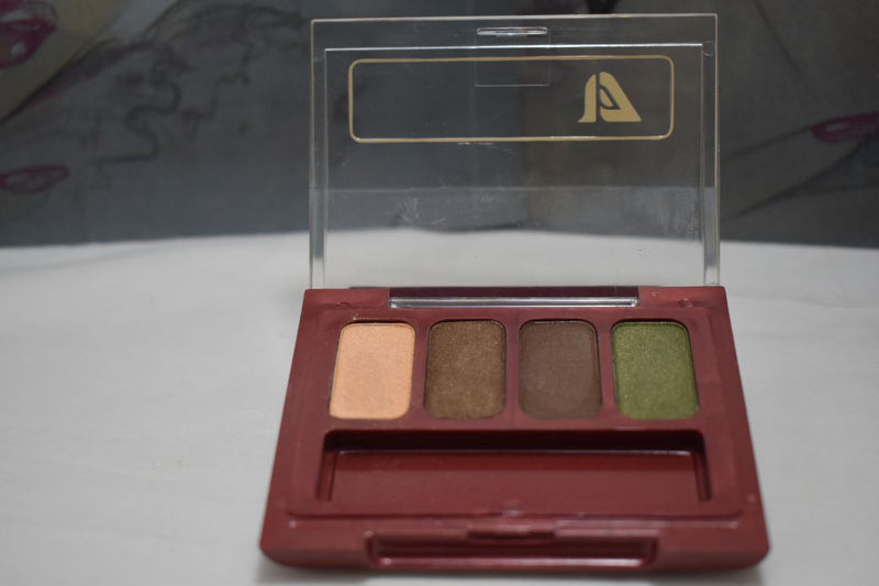 SEVENTEEN 17 COSMETICS CAKE EYE SHADOW 4 COLOUR SET   (PALETTES No 02 -  BROWNS) / Συμπαγής Τετραπλή Σκιά Ματιών -  (COLLECTION 02) -  Σε Απόχρωση (Σομόν - Καφέ Σκούρο - Πράσινο Βαθύ - Πράσινο της Ελιάς) 8 g.