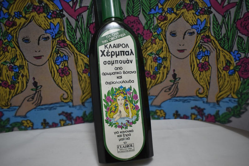 CLAIROL HERBAL SHAMPOO WITH SCENTED HERBS AND WILD FLOWERS (VERSION 1979) FOR NORMAL AND DRY HAIR / Σαμπουάν Φυτικό με Αρωματικά Βότανα και Αγριολούλουδα για Κανονικά και Ξηρά Μαλλιά 300 ml 10 FL.OZ.