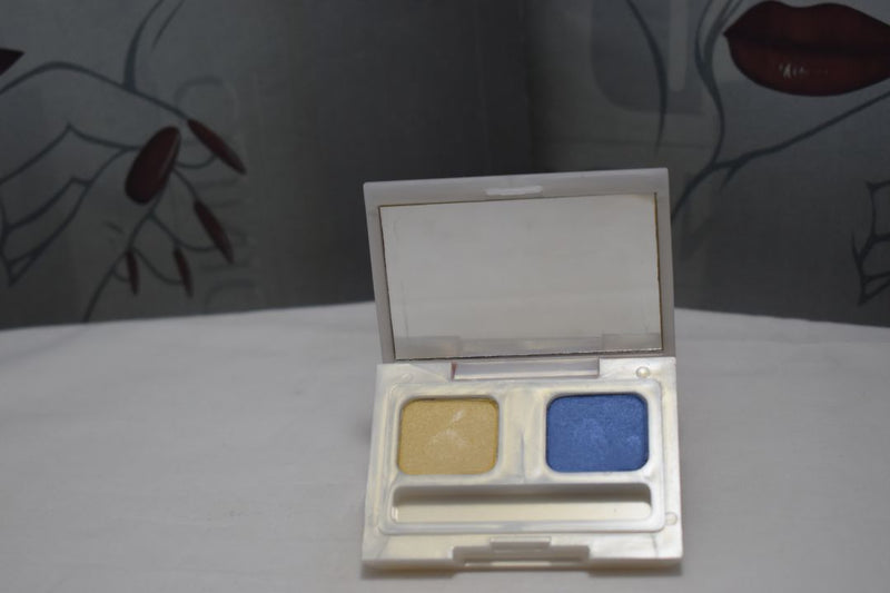 SEVENTEEN 17 COSMETICS CAKE EYESHADOW SUPER IRIDESCENT (No 27 - DUOSHEER) / Συμπαγής Διπλή Σκιά Ματιών, Σούπερ Ιριδίζουσα -  (COLLECTION 27) -  Σε Απόχρωση (Κίτρινο της Ώχρας - Μπλε Αζούρ) 4.5 g