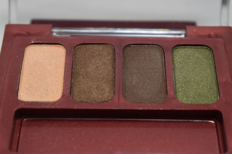 SEVENTEEN 17 COSMETICS CAKE EYE SHADOW 4 COLOUR SET   (PALETTES No 02 -  BROWNS) / Συμπαγής Τετραπλή Σκιά Ματιών -  (COLLECTION 02) -  Σε Απόχρωση (Σομόν - Καφέ Σκούρο - Πράσινο Βαθύ - Πράσινο της Ελιάς) 8 g.