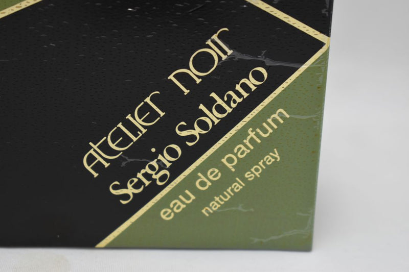 SERGIO SOLDANO ATELIER NOIR (VERSION DE 1988) ORIGINAL FOR LADIES / PER DONNE EAU DE PARFUM NATURAL SPRAY 100 ml 3.4 FL.OZ – (FULL  95%)
