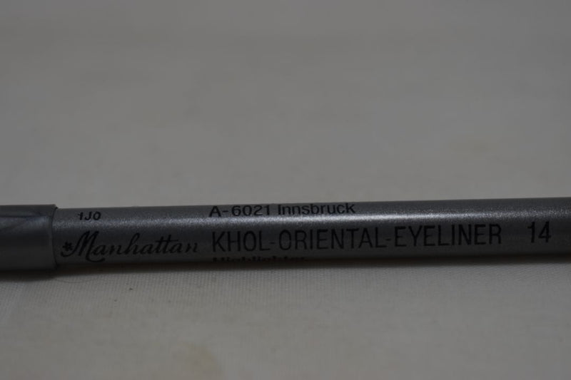 MANHATTAN COSMETICS Highlighter KHOL - ORIENTAL - EYE LINER (PENCIL) / Μολύβι Ματιών Καζάλ σε Απόχρωση (Νο 14 - Γκρι / Ασημί Μεταλλικό).