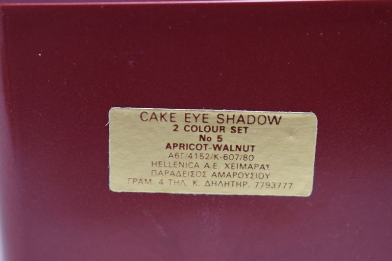 SEVENTEEN 17 COSMETICS CAKE EYE SHADOW DUO (No 5 APRICOT - WALNUT) / Συμπαγής Διπλή Σκιά Ματιών -  (COLLECTION 5) -  Σε Απόχρωση (Βερικοκκί - Καφέ της Καρυδιάς) 4 g.