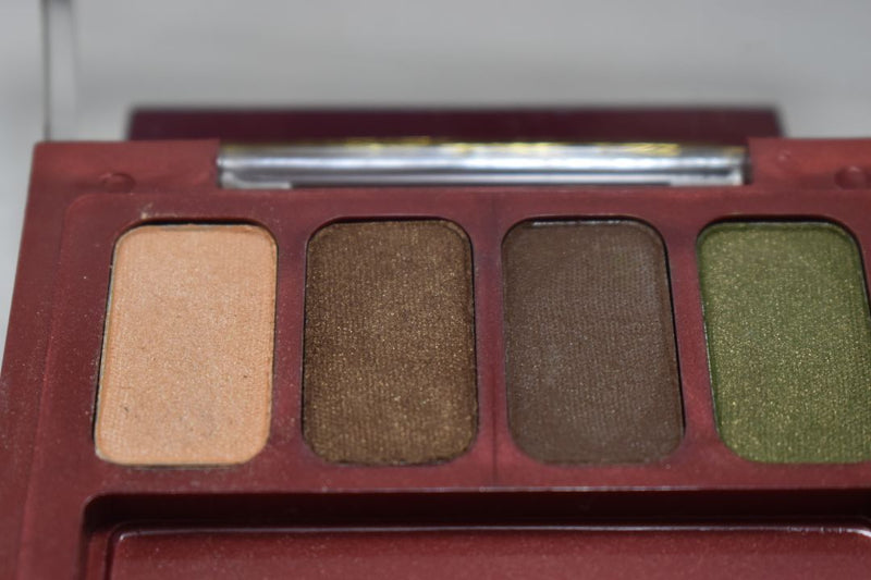 SEVENTEEN 17 COSMETICS CAKE EYE SHADOW 4 COLOUR SET   (PALETTES No 02 -  BROWNS) / Συμπαγής Τετραπλή Σκιά Ματιών -  (COLLECTION 02) -  Σε Απόχρωση (Σομόν - Καφέ Σκούρο - Πράσινο Βαθύ - Πράσινο της Ελιάς) 8 g.