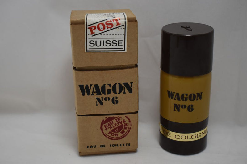 LES PARFUMS SUISSES WAGON No 6 (VERSION 1981) POUR HOMME / FOR MEN EAU DE TOILETTE / EAU DE COLOGNE MAN'S WORLD 105 ml 3.5 FL.OZ.