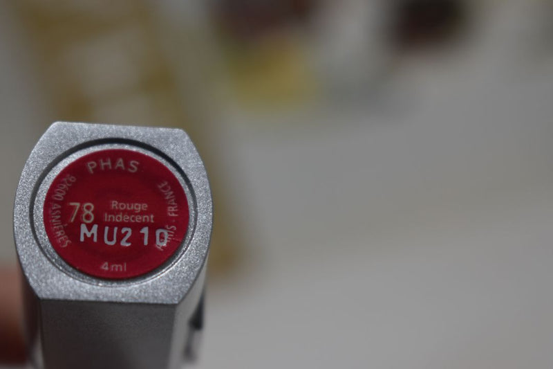 PHAS HYPOALLERGĖNIQUE ROUGE INTENSE - LIP COMFORT (78 - ROUGE INDECENT) / Κραγιόν έντονο, σε Απόχρωση (78 - Απίστευτο Κόκκινο), με Άνεση μεγάλης Διάρκειας στα Χείλη, 4 ml.