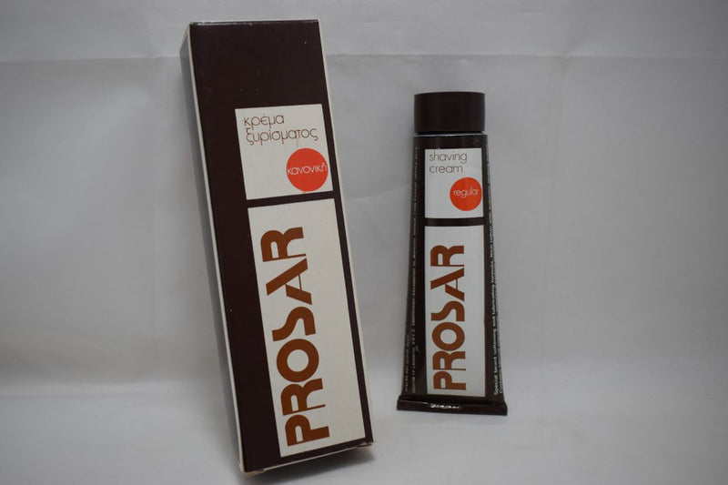 PROSAR shaving creme regular (version 1977) / Κρέμα ξυρίσματος κανονική 80 gr 2.8 OZ.