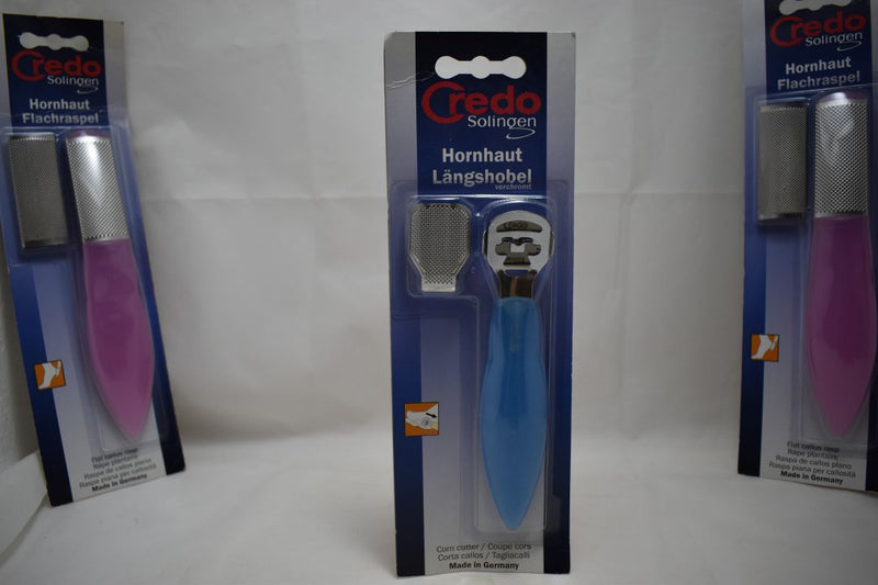 CREDO SOLINGEN SAFETY CALLUS CUTTER, WITH ADDITIONAL REPLACEMENT RASP / ΑΤΣΑΛΙΝΟΣ  ΚΟΦΤΗΣ ΚΑΛΩΝ ΑΣΦΑΛΕΙΑΣ ΚΑΙ ΜΕ ΑΝΤΑΛΛΑΚΤΙΚΗ ΡΑΣΠΑ.