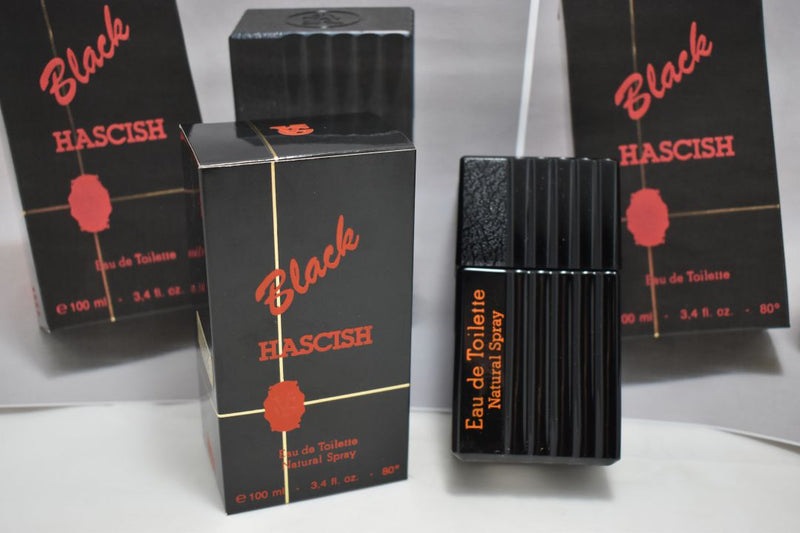 VEEJAGA HASCISH BLACK (VERSION 1985) ORIGINAL POUR HOMME / FOR MEN EAU DE TOILETTE ATOMISEUR (NATURAL SPRAY) 100 ml 3.4 FL.OZ.