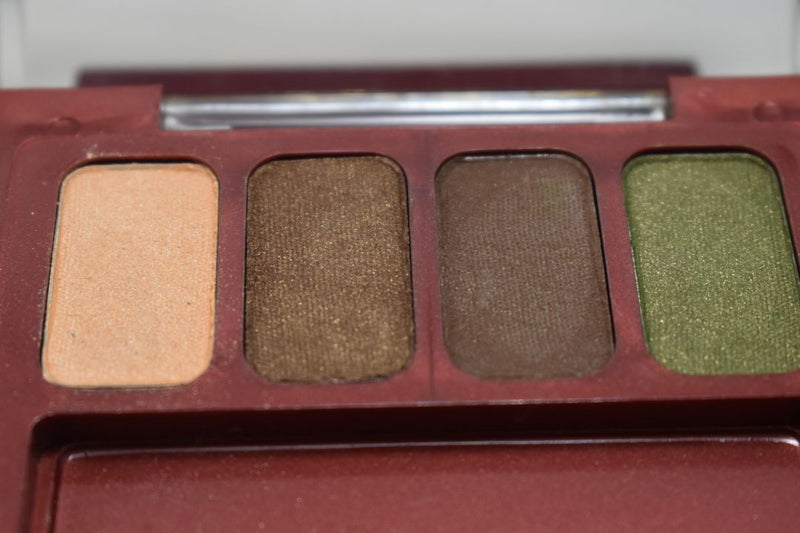 SEVENTEEN 17 COSMETICS CAKE EYE SHADOW 4 COLOUR SET   (PALETTES No 02 -  BROWNS) / Συμπαγής Τετραπλή Σκιά Ματιών -  (COLLECTION 02) -  Σε Απόχρωση (Σομόν - Καφέ Σκούρο - Πράσινο Βαθύ - Πράσινο της Ελιάς) 8 g.