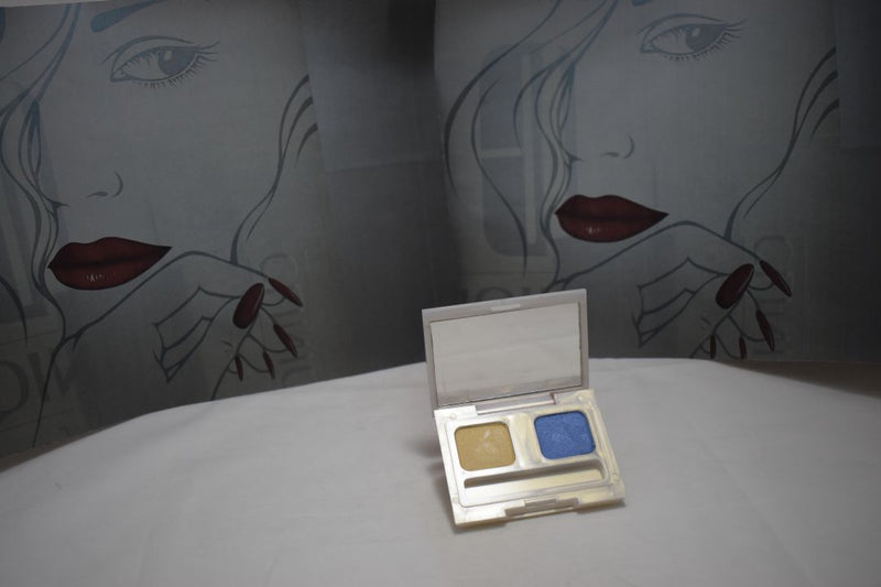 SEVENTEEN 17 COSMETICS CAKE EYESHADOW SUPER IRIDESCENT (No 27 - DUOSHEER) / Συμπαγής Διπλή Σκιά Ματιών, Σούπερ Ιριδίζουσα -  (COLLECTION 27) -  Σε Απόχρωση (Κίτρινο της Ώχρας - Μπλε Αζούρ) 4.5 g