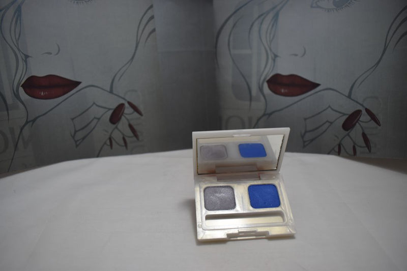 SEVENTEEN 17 COSMETICS CAKE EYESHADOW SUPER IRIDESCENT (No 28 - DUOGLITTER) / Συμπαγής Διπλή Σκιά Ματιών, Σούπερ Ιριδίζουσα -  (COLLECTION 28) -  Σε Απόχρωση (Γκρι Μεταλλικό - Μπλε) 4.5 g.
