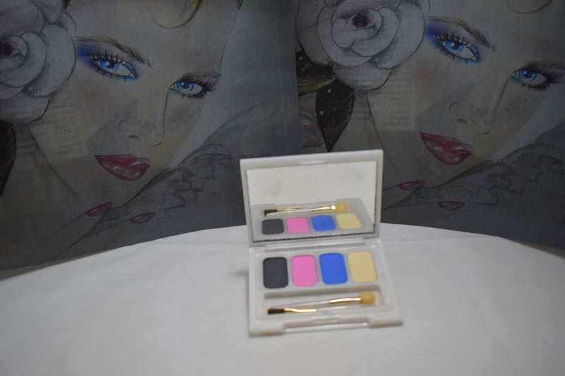 SEVENTEEN COSMETICS CAKE EYESHADOW SUPER IRIDESCENT (PALETTE No 59 -  VELVET TOUCH) / Συμπαγής Τετραπλή Σκιά Ματιών, Σούπερ Ιριδίζουσα -  (COLLECTION 59) -  Σε Απόχρωση (Λαδί - Ροζ - Μπλε - Μπεζ) 8 g.