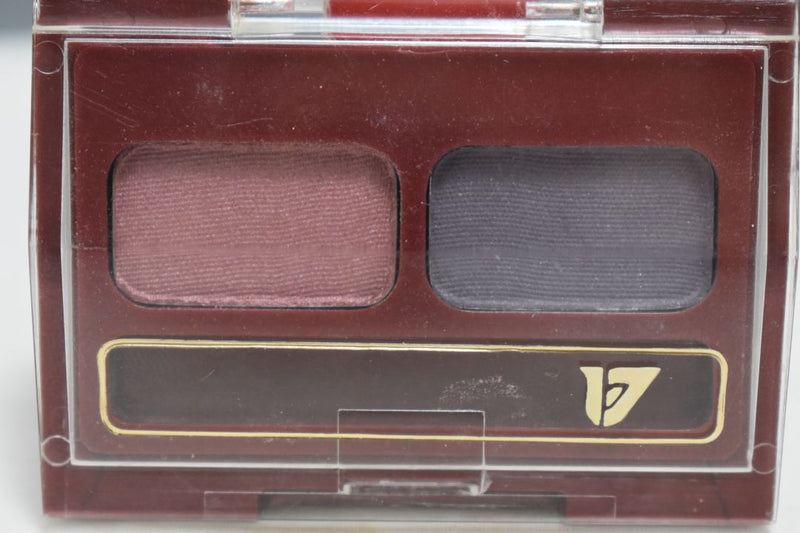SEVENTEEN 17 COSMETICS CAKE EYE SHADOW DUO (No 6 PLUM ROSE - DEEP VIOLET) / Συμπαγής Διπλή Σκιά Ματιών -  (COLLECTION 6) -  Σε Απόχρωση (Απαλό Ροζ - Βαθύ Βιολετί) 4 g.