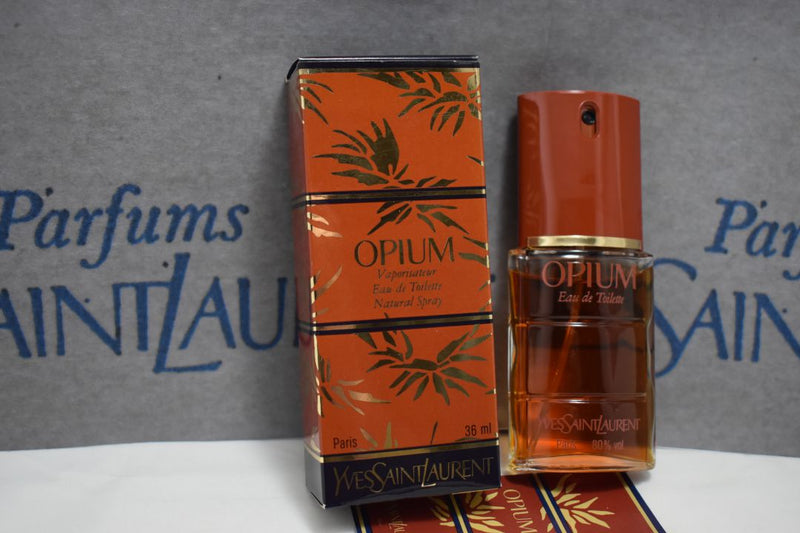 YVES SAINT LAURENT OPIUM (VERSION 1977) ORIGINAL POUR FEMME / FOR WOMEN EAU DE TOILETTE VAPORISATEUR (NATURAL SPRAY) 36 ml 1.2 FL.OZ.