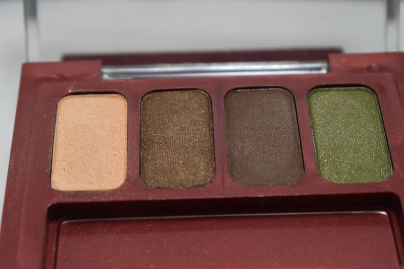 SEVENTEEN 17 COSMETICS CAKE EYE SHADOW 4 COLOUR SET   (PALETTES No 02 -  BROWNS) / Συμπαγής Τετραπλή Σκιά Ματιών -  (COLLECTION 02) -  Σε Απόχρωση (Σομόν - Καφέ Σκούρο - Πράσινο Βαθύ - Πράσινο της Ελιάς) 8 g.