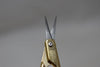 GLOBUSMEN SOLINGEN CUTICLE SCISSORS, STAINLESS STEEL, GOLD PLATED, CURVED / Ψαλιδάκι Μανικιούρ, για Πετσάκια και Παρανυχίδες, από Ανοξείδωτο Χάλυβα (Ατσάλι), Επιχρυσωμένο, Κυρτό, 3,5", 9 cm.
