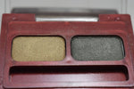 SEVENTEEN 17 COSMETICS CAKE EYE SHADOW DUO (No 2 GOLDEN - SMOKE GREEN) / Συμπαγής Διπλή Σκιά Ματιών -  (COLLECTION 2) -  Σε Απόχρωση (Χρυσαφί - Πράσινο της Ελιάς) 4 g.