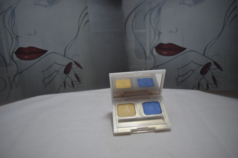 SEVENTEEN 17 COSMETICS CAKE EYESHADOW SUPER IRIDESCENT (No 27 - DUOSHEER) / Συμπαγής Διπλή Σκιά Ματιών, Σούπερ Ιριδίζουσα -  (COLLECTION 27) -  Σε Απόχρωση (Κίτρινο της Ώχρας - Μπλε Αζούρ) 4.5 g