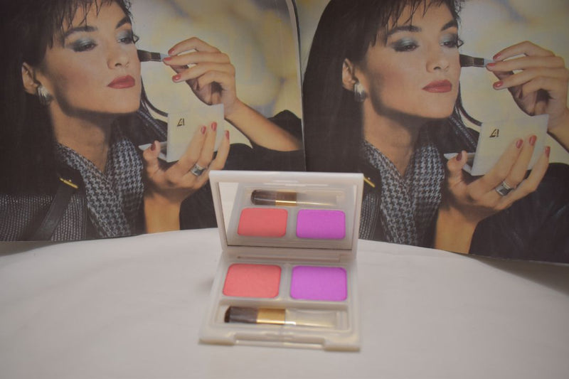 SEVENTEEN 17 COSMETICS BEAUTY COLOR / BLUSHER / FARD A JOUES / SUPER IRIDESCENT 2 COLOR SET (No 35 MIMOSA - LOBELIA) / Διπλό ρουζ, Σούπερ Ιριδίζον -  (COLLECTION 35) -  Σε Απόχρωση (Πορτοκαλί Σκούρο - Φούξια) 8 g.